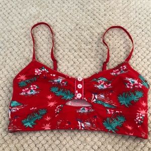 Gilly Hicks Red Cotton Bralette